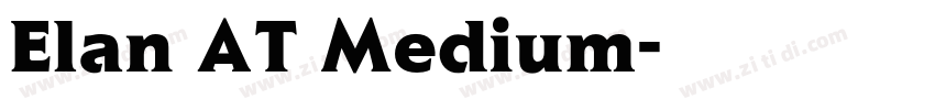 Elan AT Medium字体转换